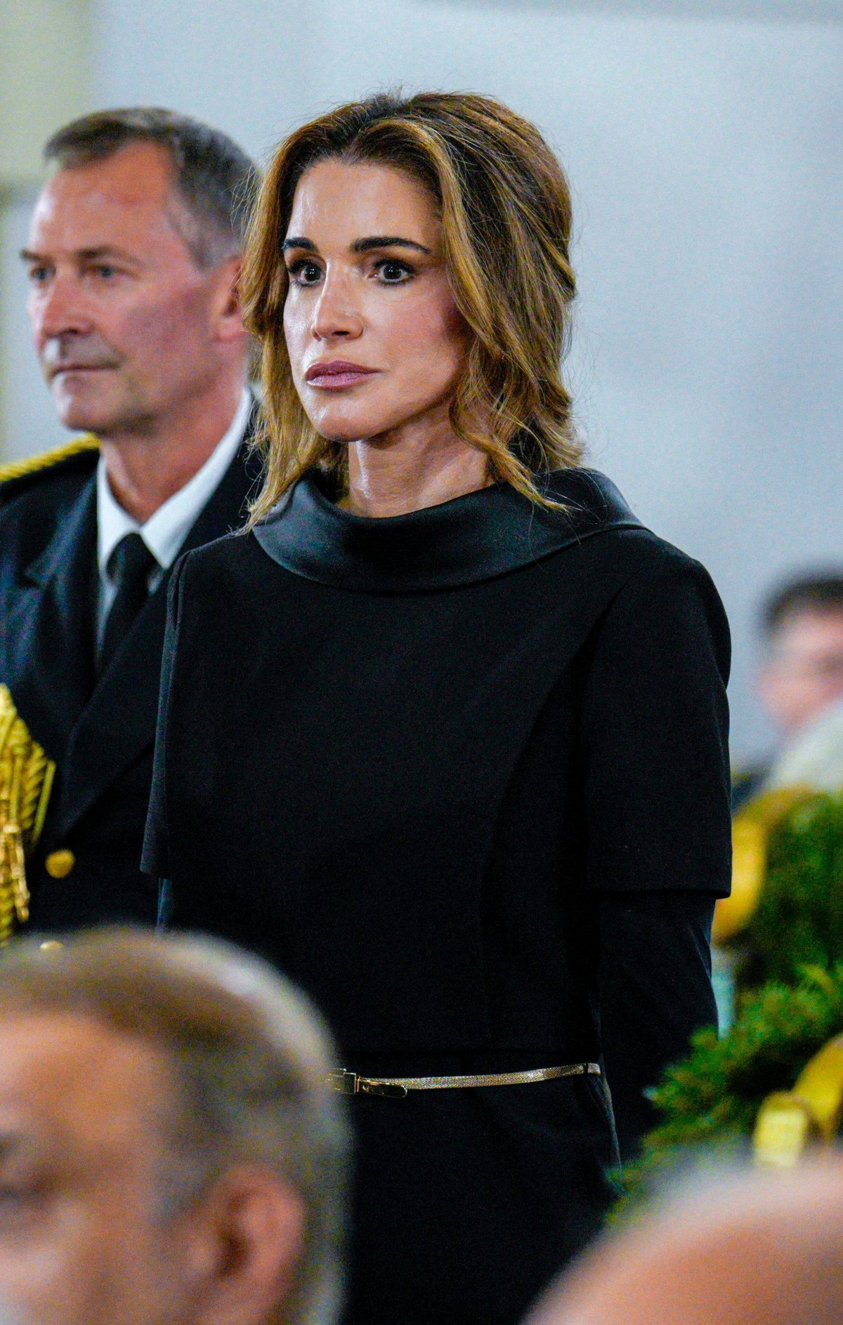 The Queen of Jordan attends the funeral of King Harald V of Norway in Oslo on September 9, 2026 (Stian Lysberg Solum/NTB/Alamy)
