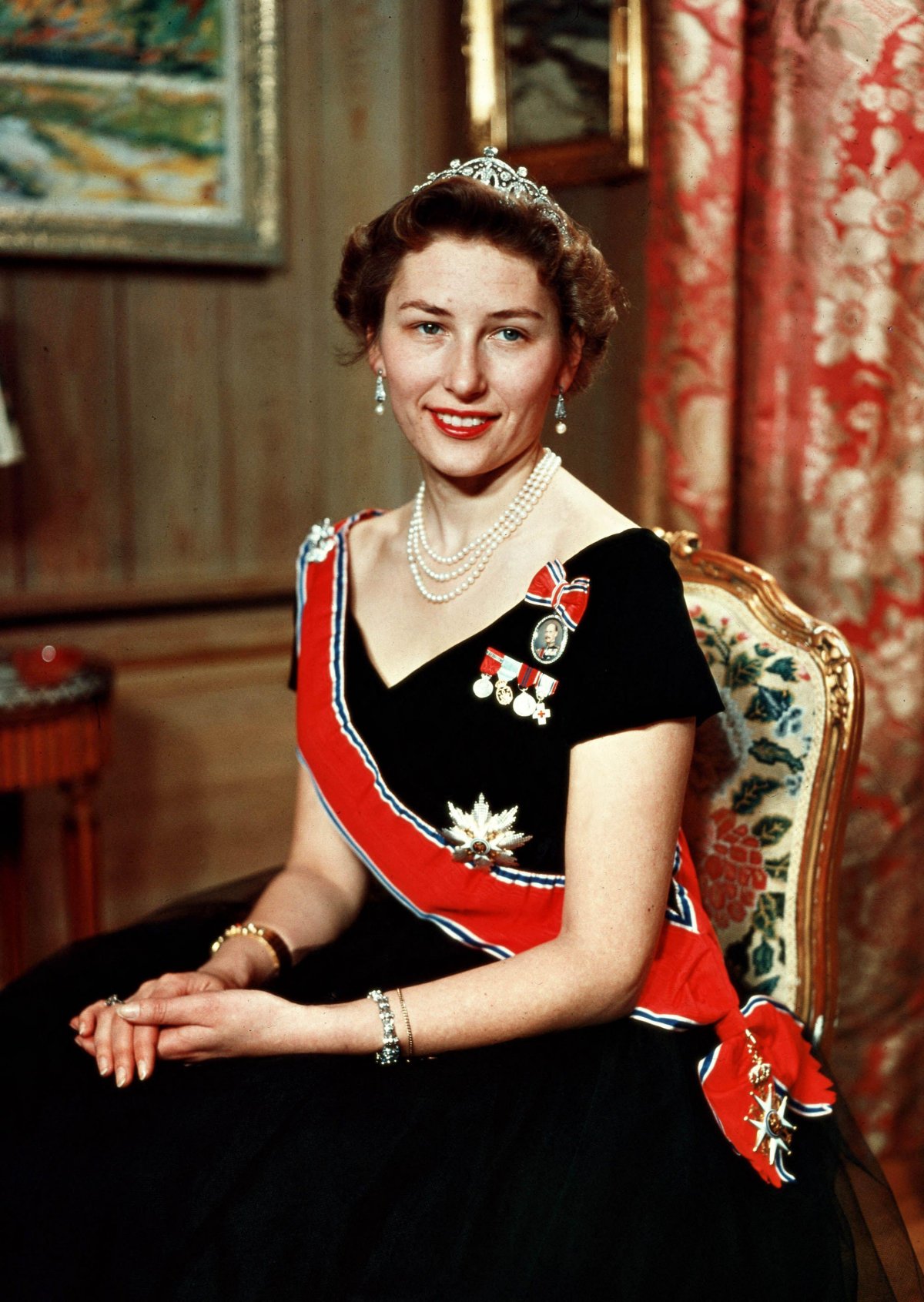 Portrait of Princess Astrid of Norway, released to celebrate her twenty-sixth birthday, February 1958 (NTB/Alamy)