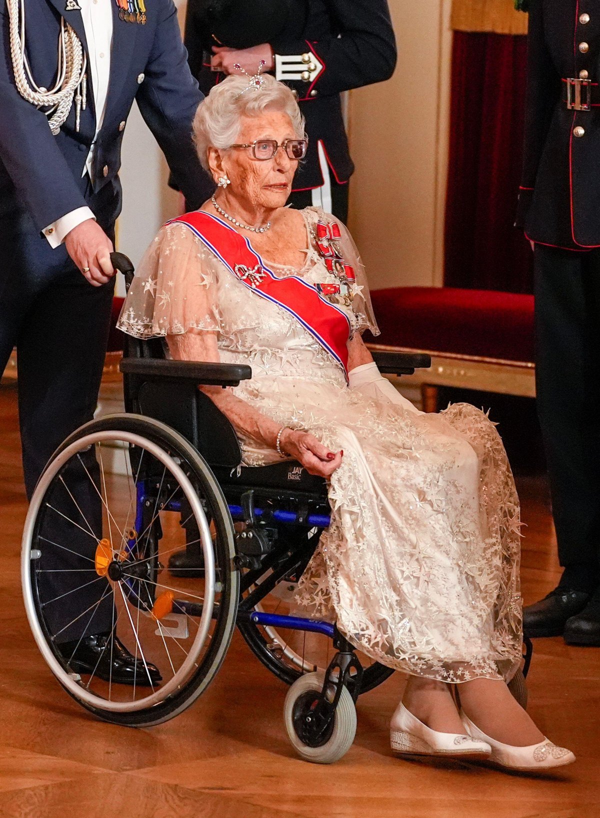 Princess Astrid attends a gala dinner for members of the Storting at the Royal Palace in Oslo on October 23, 2025 (Terje Pedersen/NTB/Alamy)