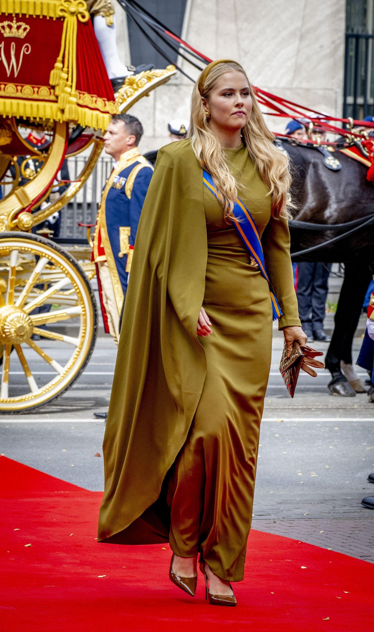 The Princess of Orange arrives at the Royal Theatre on Prinsjesdag in The Hague on September 15, 2026 (ROBIN UTRECHT/ANP/Alamy)