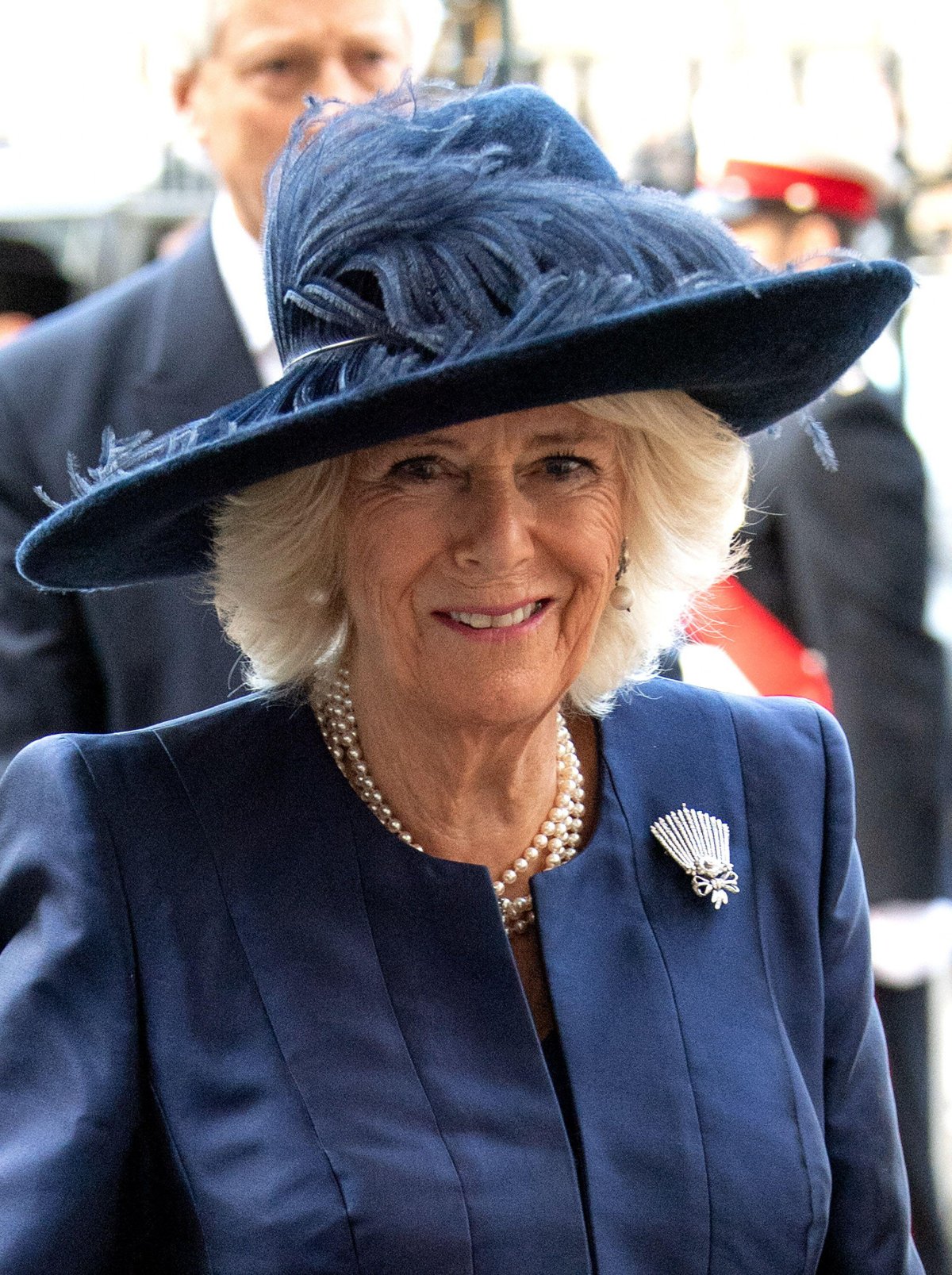 The Duchess of Cornwall attends a service of thanksgiving for the life of Sir Donald Gosling at Westminster Abbey in London on December 11, 2019 (Anwar Hussein/Alamy)