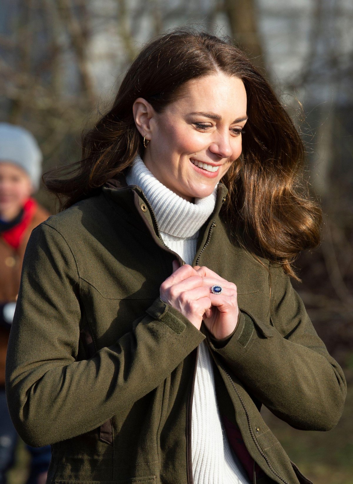 The Duchess of Cambridge visits Stenurten Forest Kindergarten in Copenhagen on February 23, 2022 (Doug Peters/Alamy)