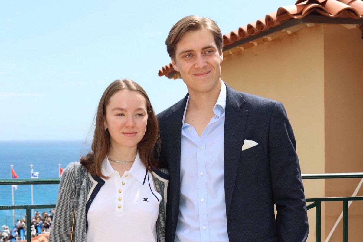 Princess Alexandra of Hanover and Ben-Sylvester Strautmann attend the the Open Master 1000 Monte Carlo on April 15, 2023 (SPP Sport Press Photo/Alamy)