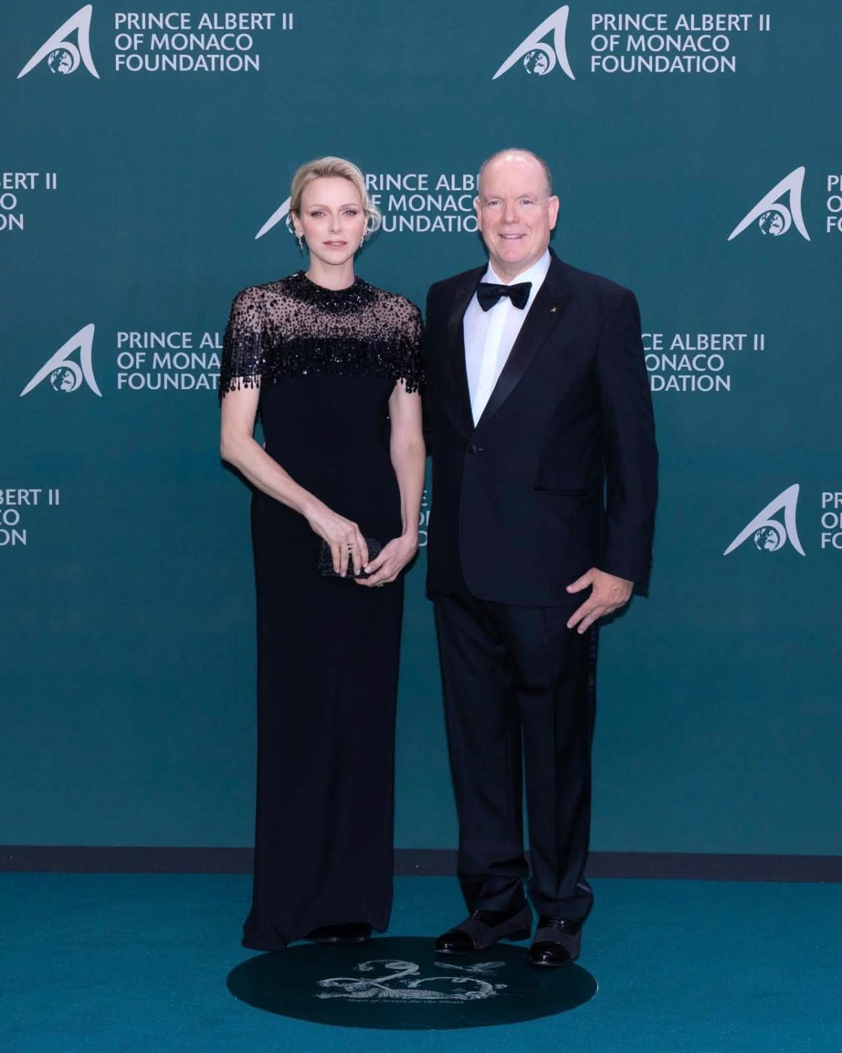 The Prince and Princess of Monaco celebrate the 20th anniversary of the Prince Albert II Foundation at the Opera House in Monte Carlo on September 18, 2026 (Frédéric Nebinger/Palais Princier de Monaco)