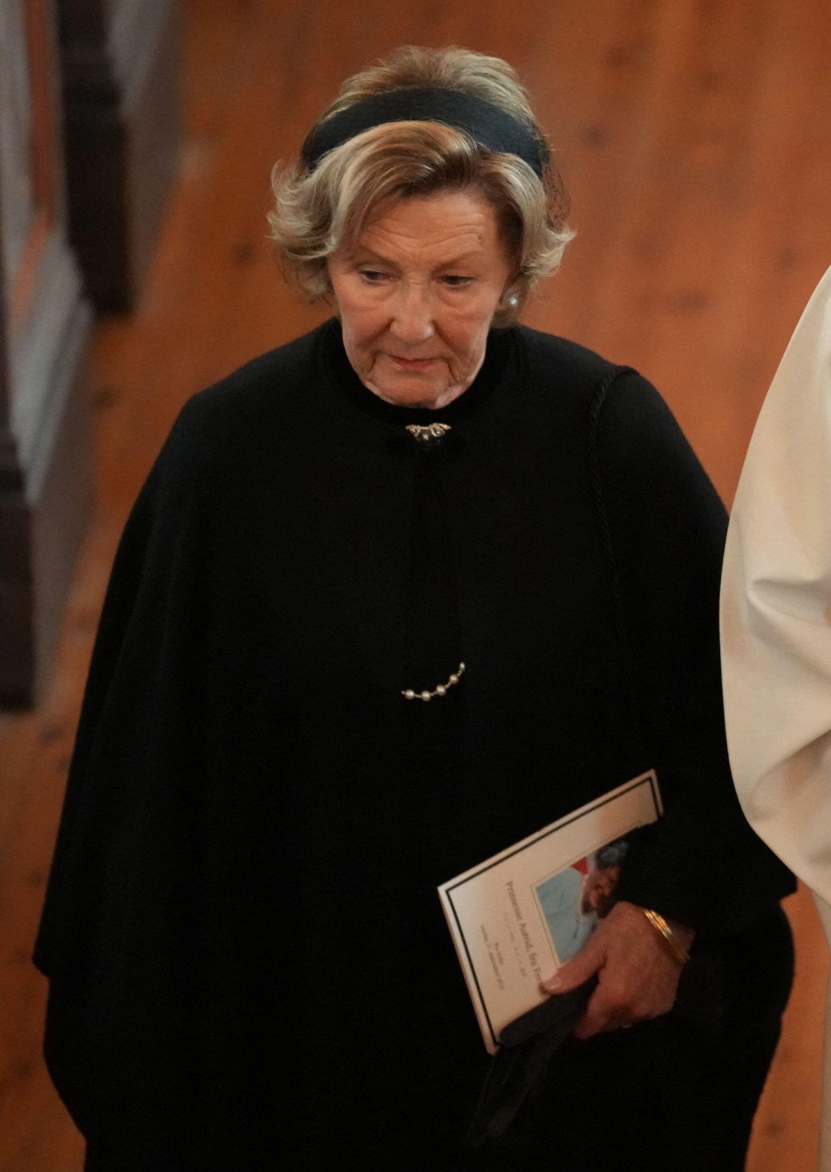 Queen Sonja of Norway attends the funeral of Princess Astrid at Ris Church in Oslo on September 23, 2026 (Ole Berg-Rusten/NTB/Alamy)