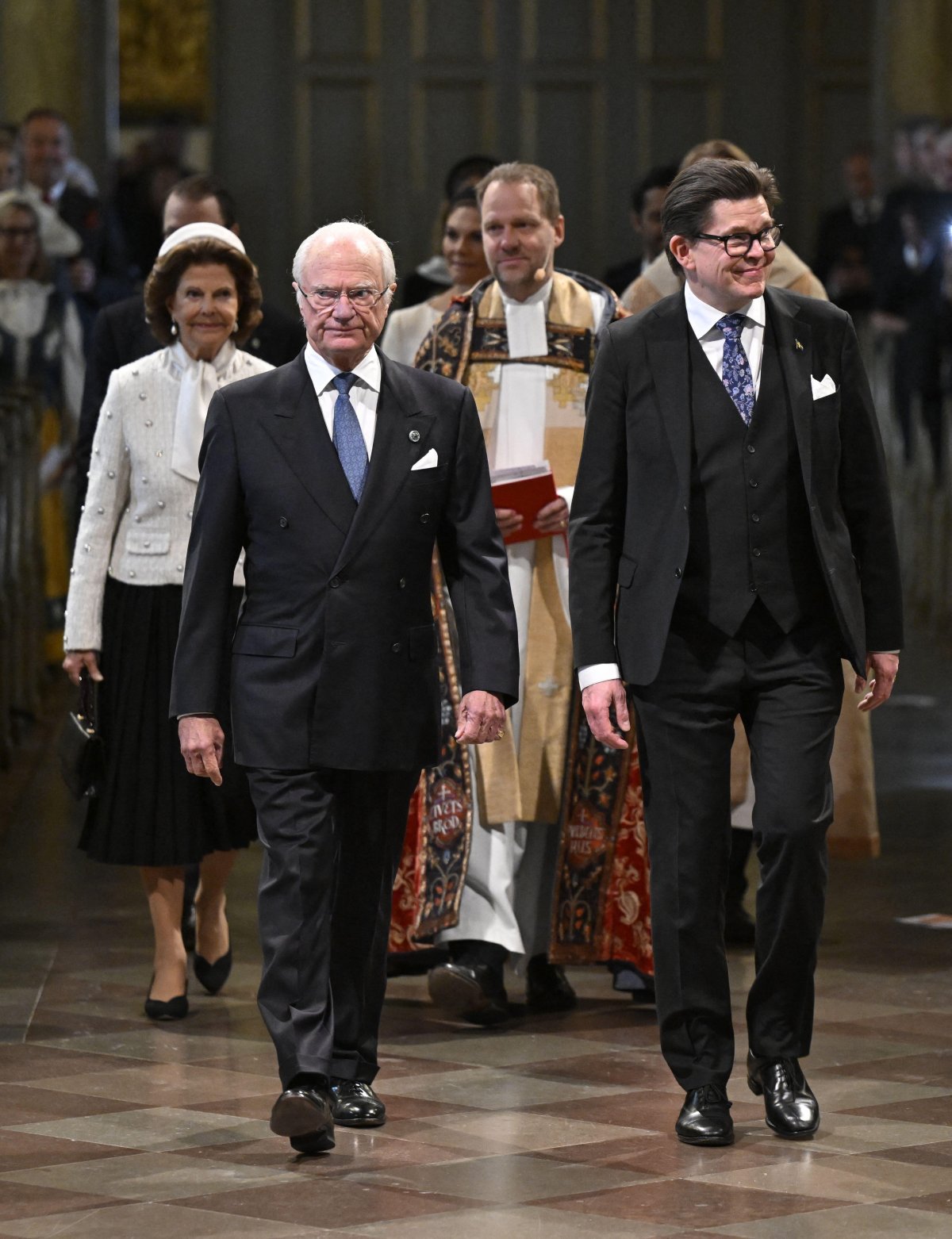 The Swedish royal family attends a service at Storkyrkan ahead of the annual opening of the Riksdag in Stockholm on September 29, 2026 (Jessica Gow/TT News Agency/Alamy)