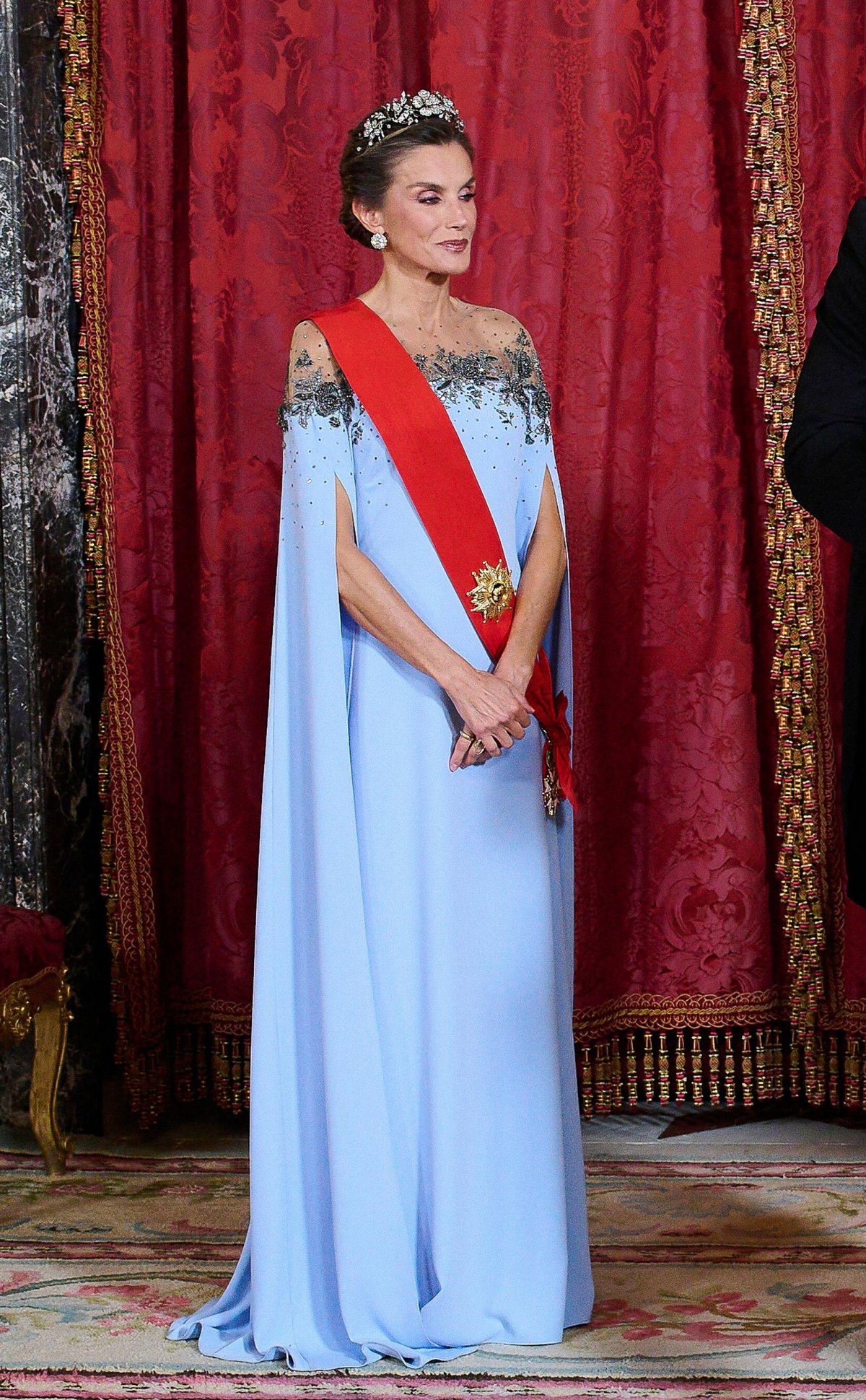 The King and Queen of Spain host a gala dinner in honor of the visiting President and First Lady of France at the Royal Palace in Madrid on September 29, 2026 (Oscar Gonzalez/Sipa USA/Alamy)