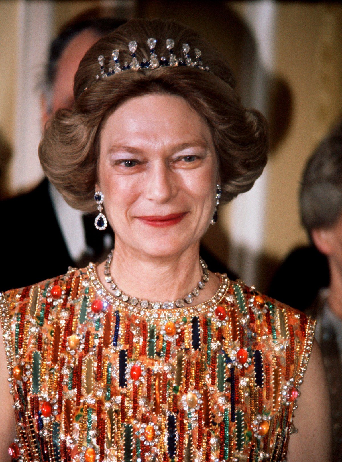 Grand Duchess Josephine-Charlotte of Luxembourg is pictured in Bonn during an official visit to Germany, March 1977 (DPA Picture Alliance/Alamy)