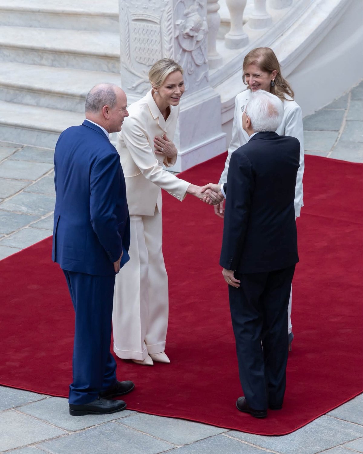 The Prince and Princess of Monaco welcome the President of Italy to the principality for a state visit on October 2, 2026 (Palais Princier de Monaco)