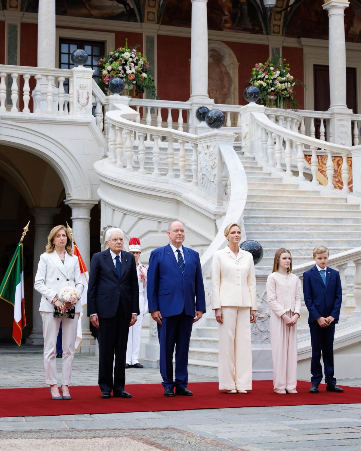 The Prince and Princess of Monaco welcome the President of Italy to the principality for a state visit on October 2, 2026 (Palais Princier de Monaco)