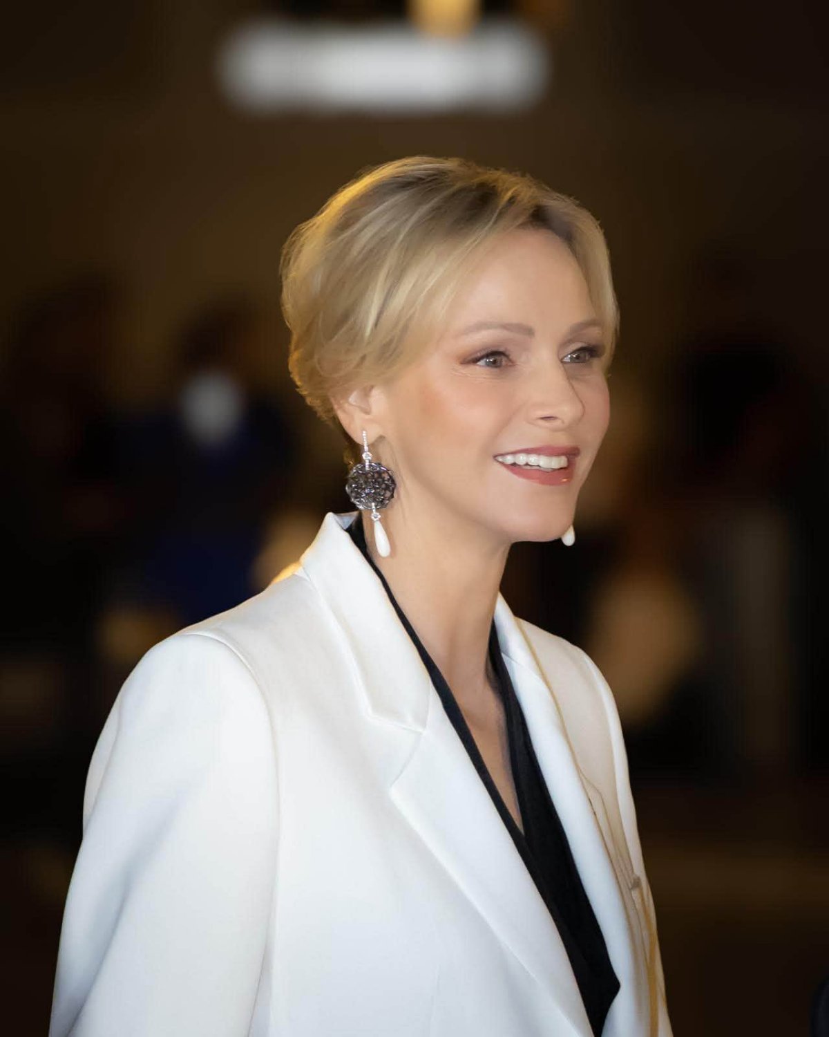 The Princess of Monaco lights up the Casino de Monte-Carlo Square for "Pink October" on October 3, 2026 (Frédéric Nebinger/Palais Princier de Monaco)