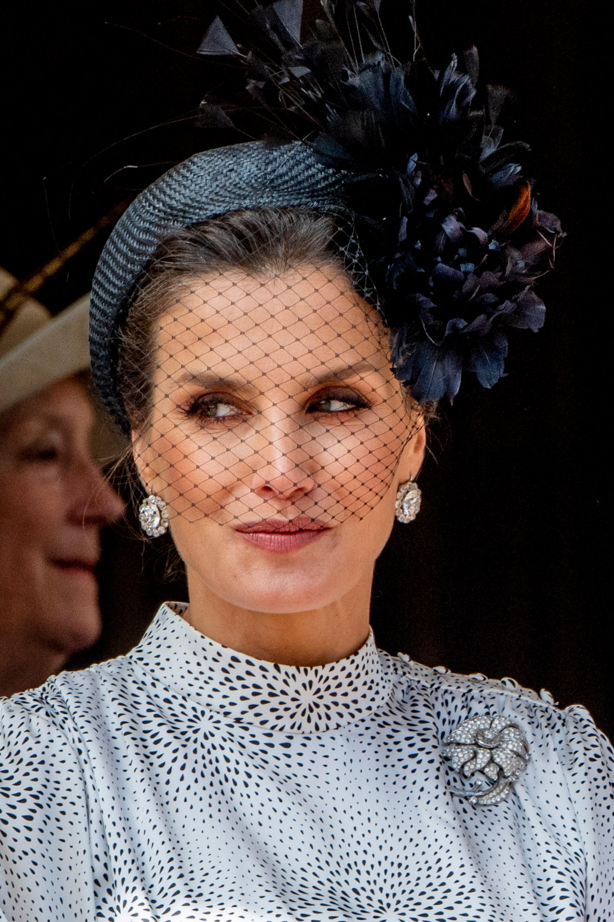 The Queen of Spain is pictured on Garter Day at Windsor Castle on June 17, 2019 (Patrick van Katwijk/DPA Picture Alliance/Alamy)