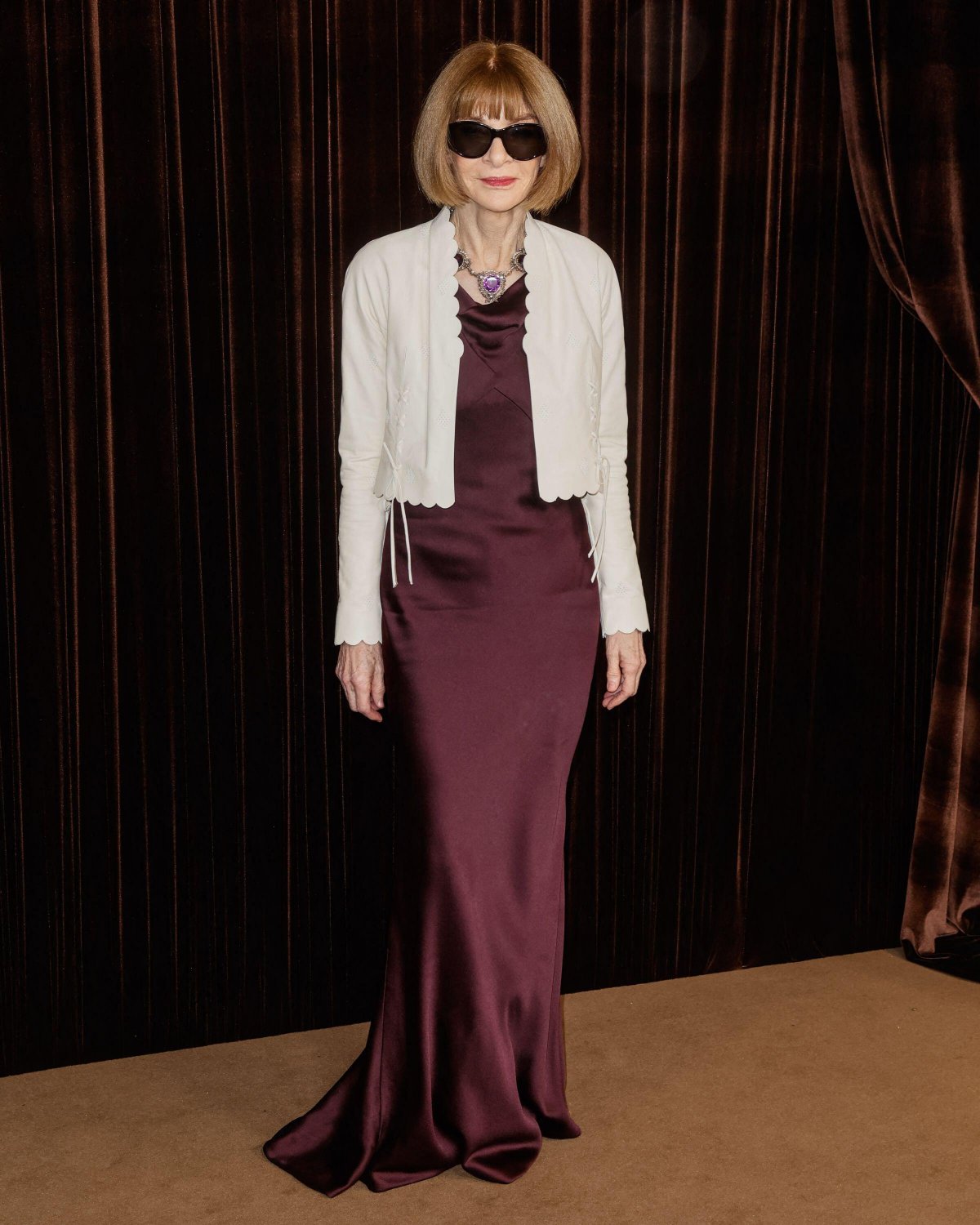 Dame Anna Wintour attends the Albies at the Natural History Museum in London on October 9, 2026 (Sopa Images/Alamy)