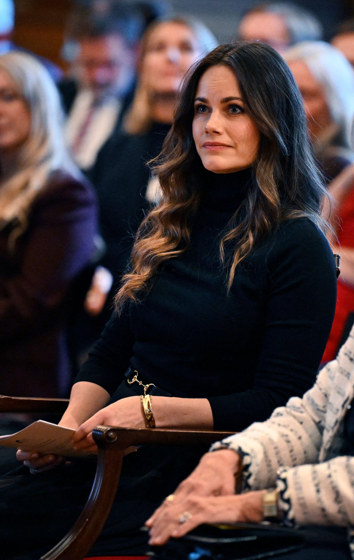 The King and Queen of Sweden, with Princess Sofia, attend the Global Child Forum at the Royal Palace in Stockholm on October 13, 2026 (Jessica Gow/TT News Agency/Alamy)