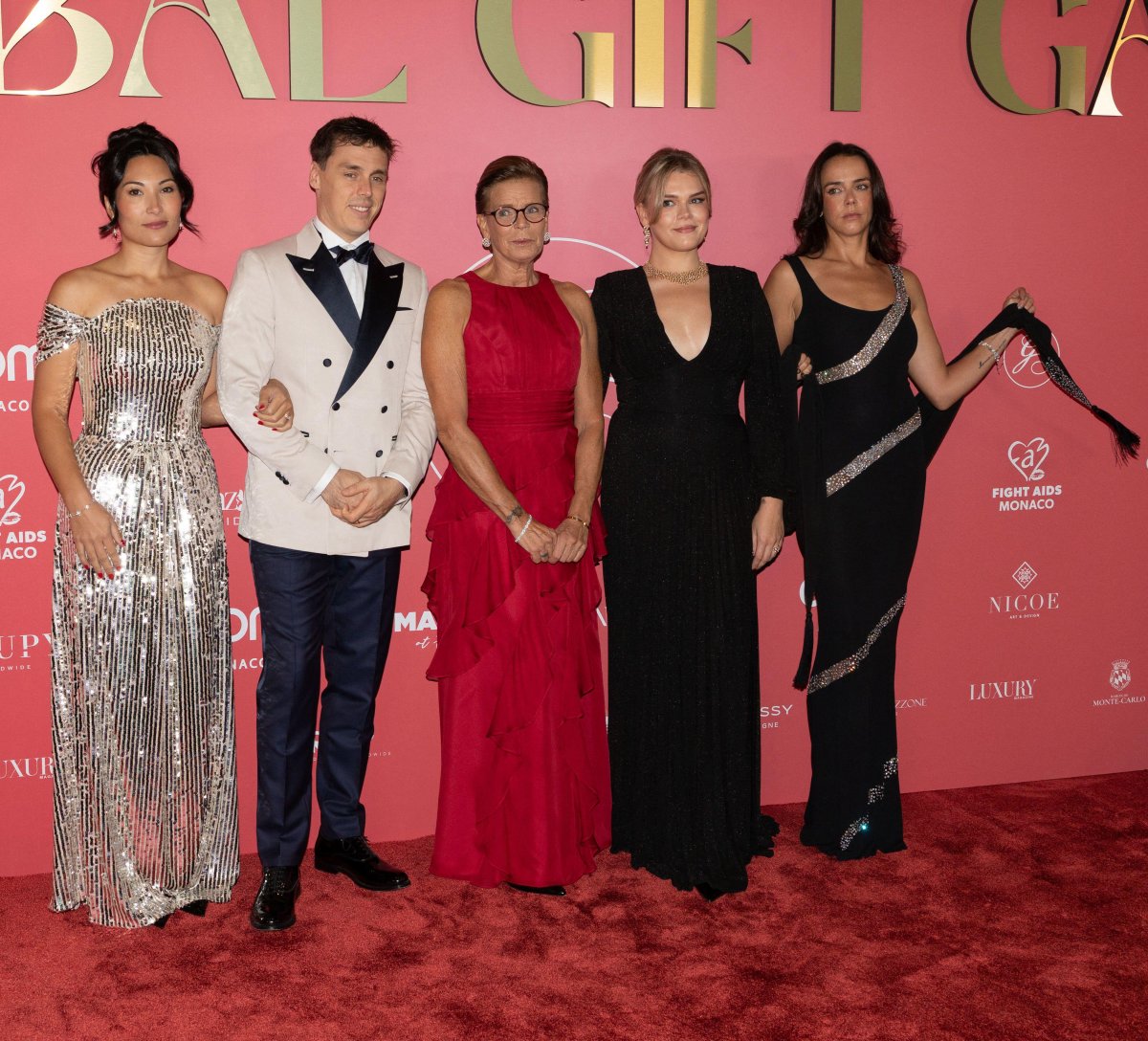 Princess Stephanie of Monaco and her children attend the 2nd annual Monaco Global Gift Gala at the Hotel de Paris in Monaco on October 9, 2026 (Thierry Carpico/Photo12/Alamy)