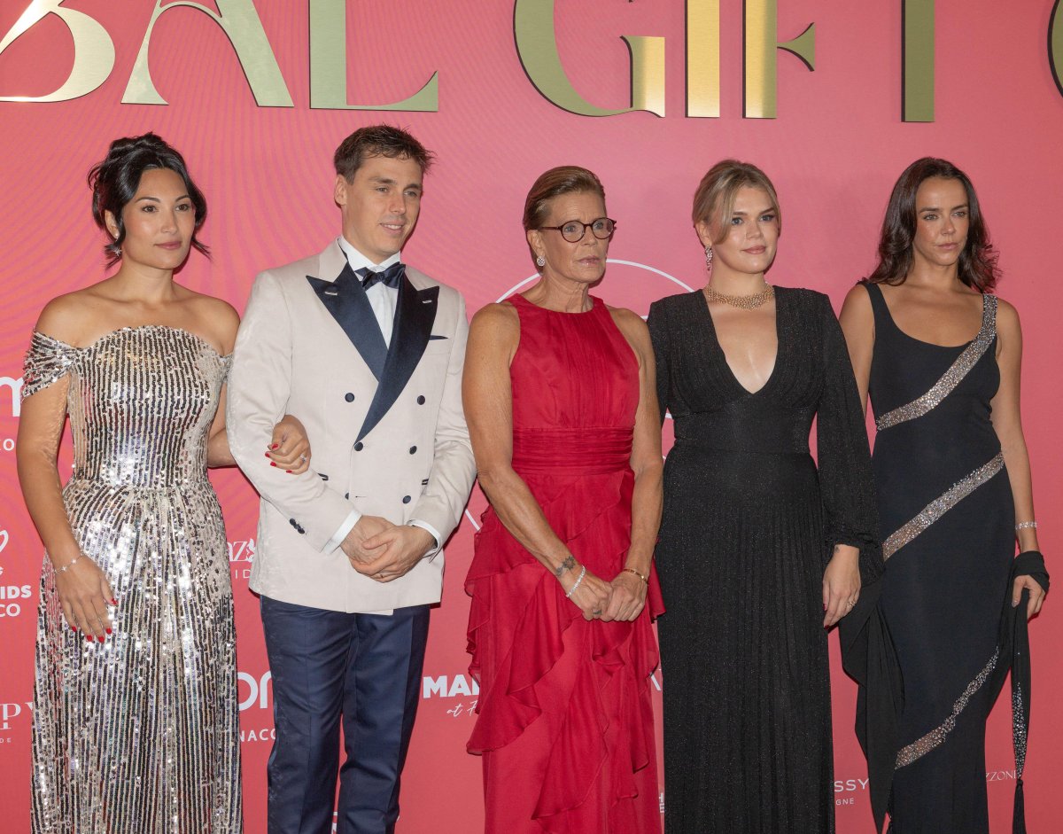 Princess Stephanie of Monaco and her children attend the 2nd annual Monaco Global Gift Gala at the Hotel de Paris in Monaco on October 9, 2026 (Thierry Carpico/Photo12/Alamy)