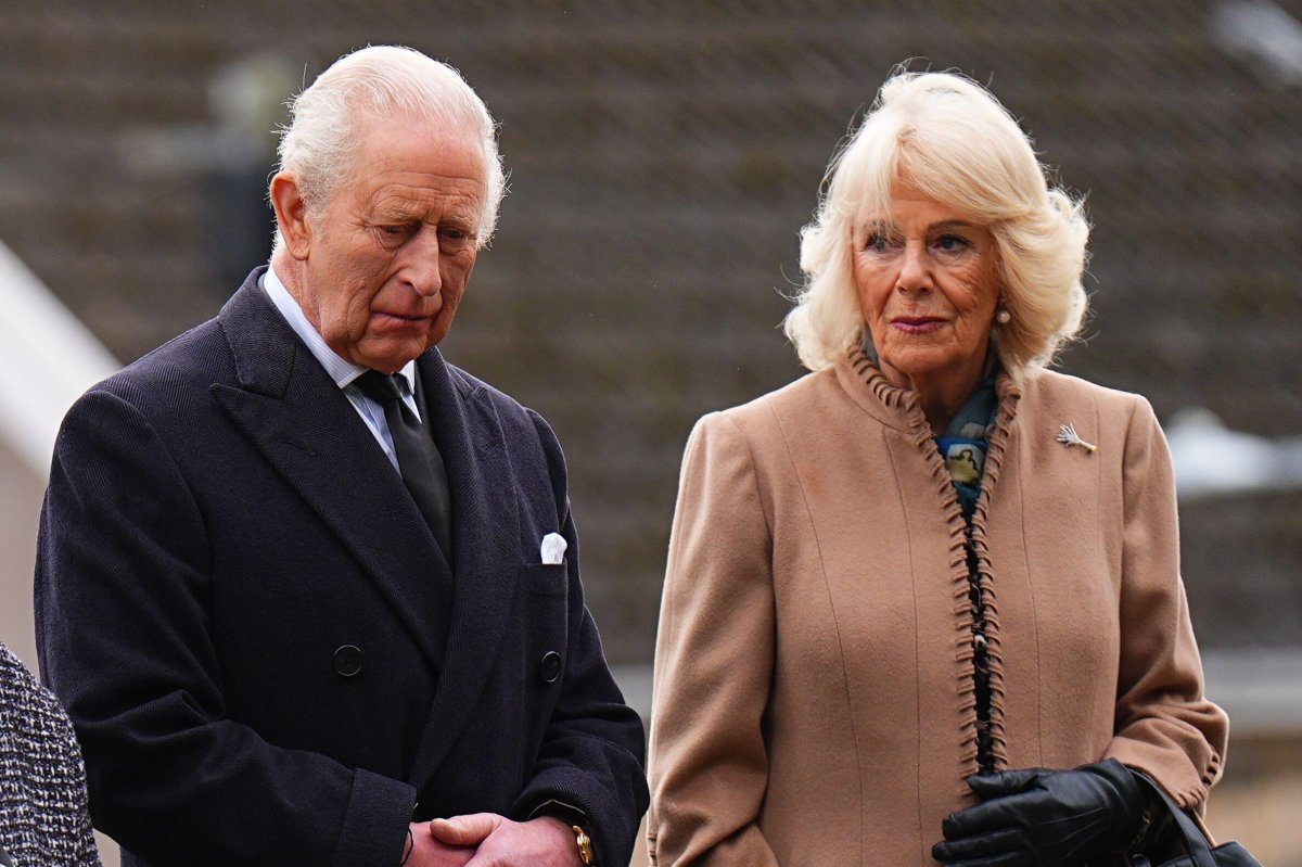 King Charles III and Queen Camilla, with Prince William, mark the 60th anniversary of the Aberfan disaster in Wales on October 21, 2026 (Aaron Chown/PA Images/Alamy)