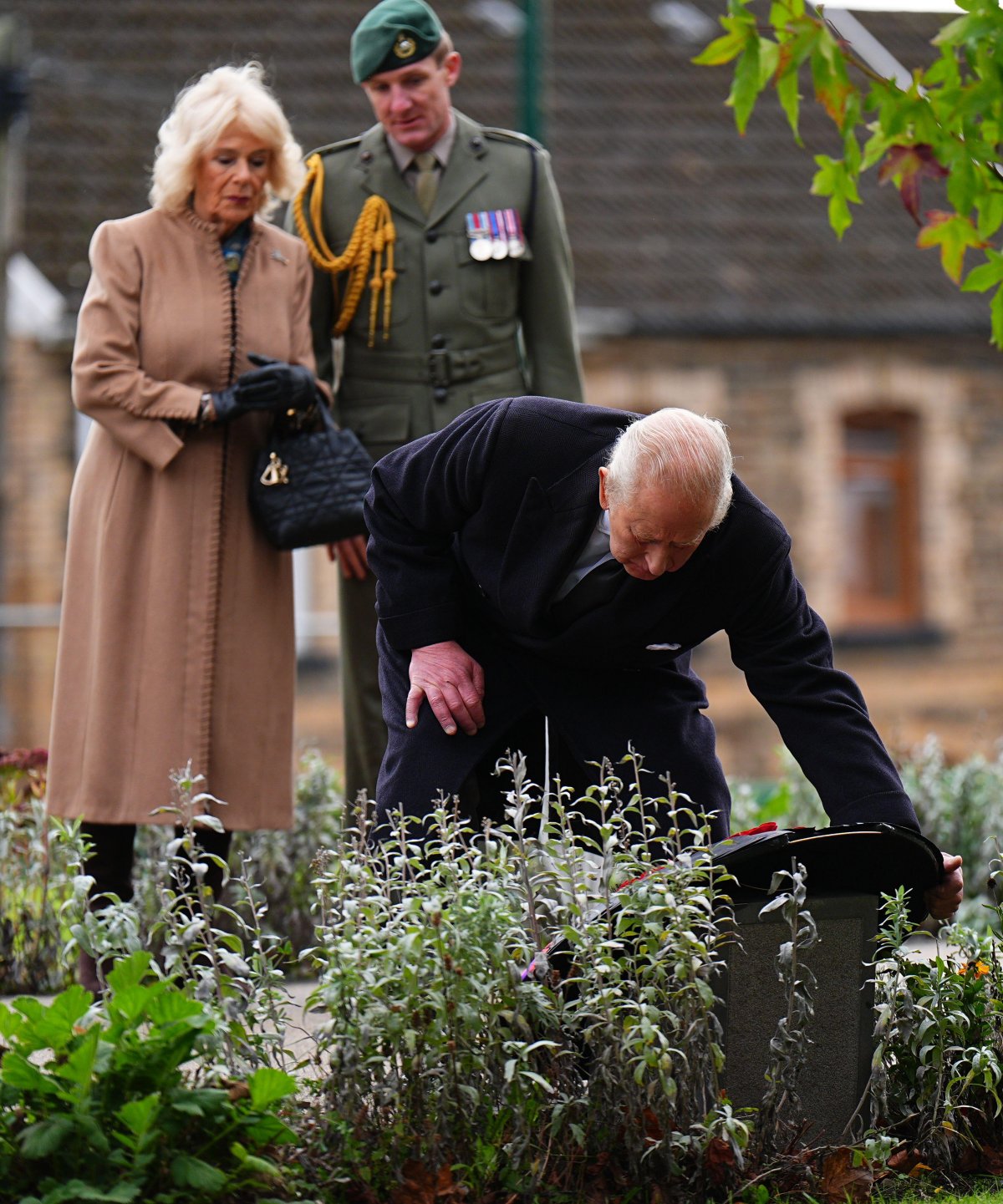 King Charles III and Queen Camilla, with Prince William, mark the 60th anniversary of the Aberfan disaster in Wales on October 21, 2026 (Aaron Chown/PA Images/Alamy)