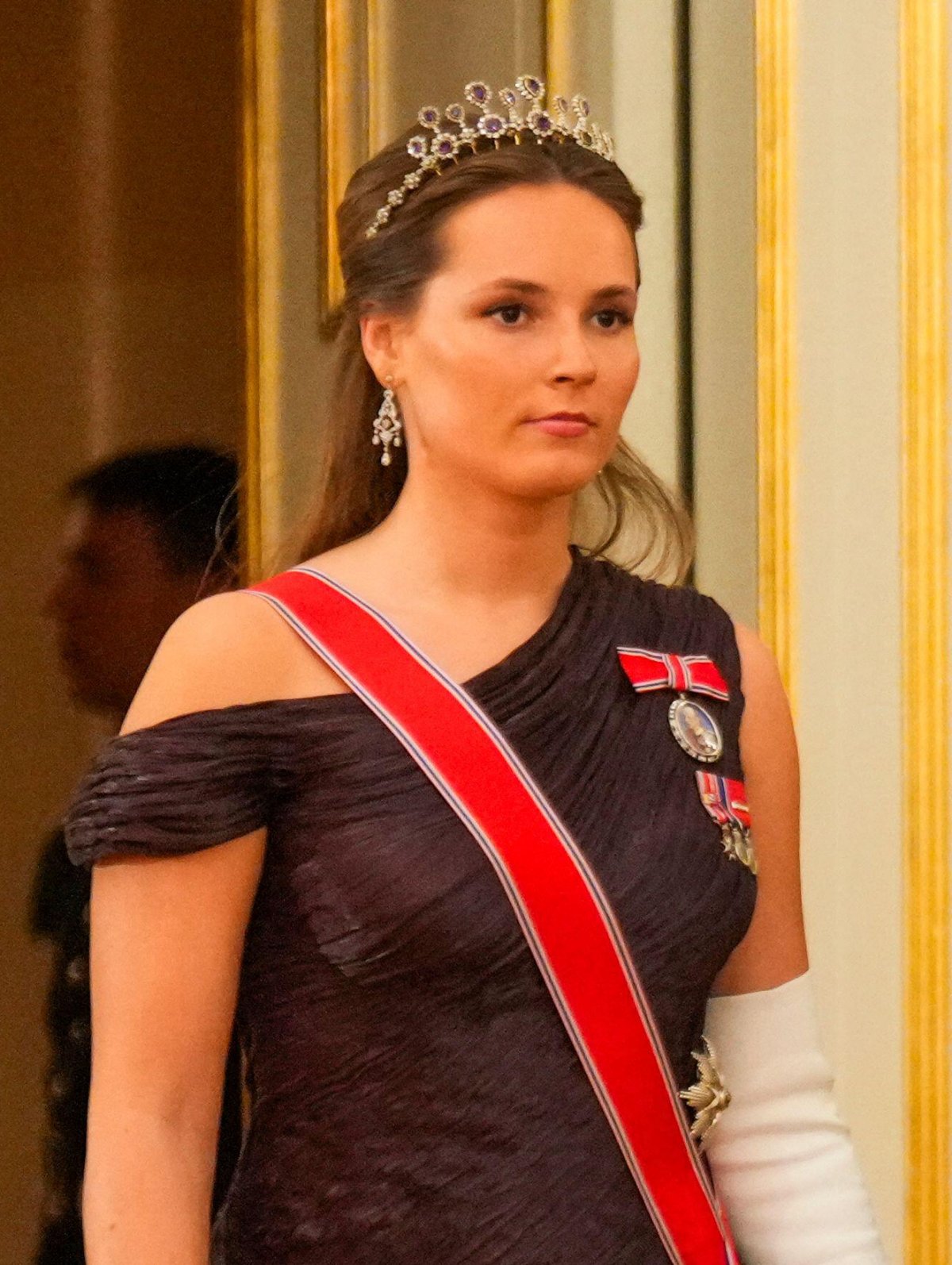 The King of Norway, with Queen Sonja and Crown Princess Ingrid Alexandra, attends a gala dinner for members of the Storting at the Royal Palace in Oslo on October 22, 2026 (Heiko Junge/NTB/Alamy)