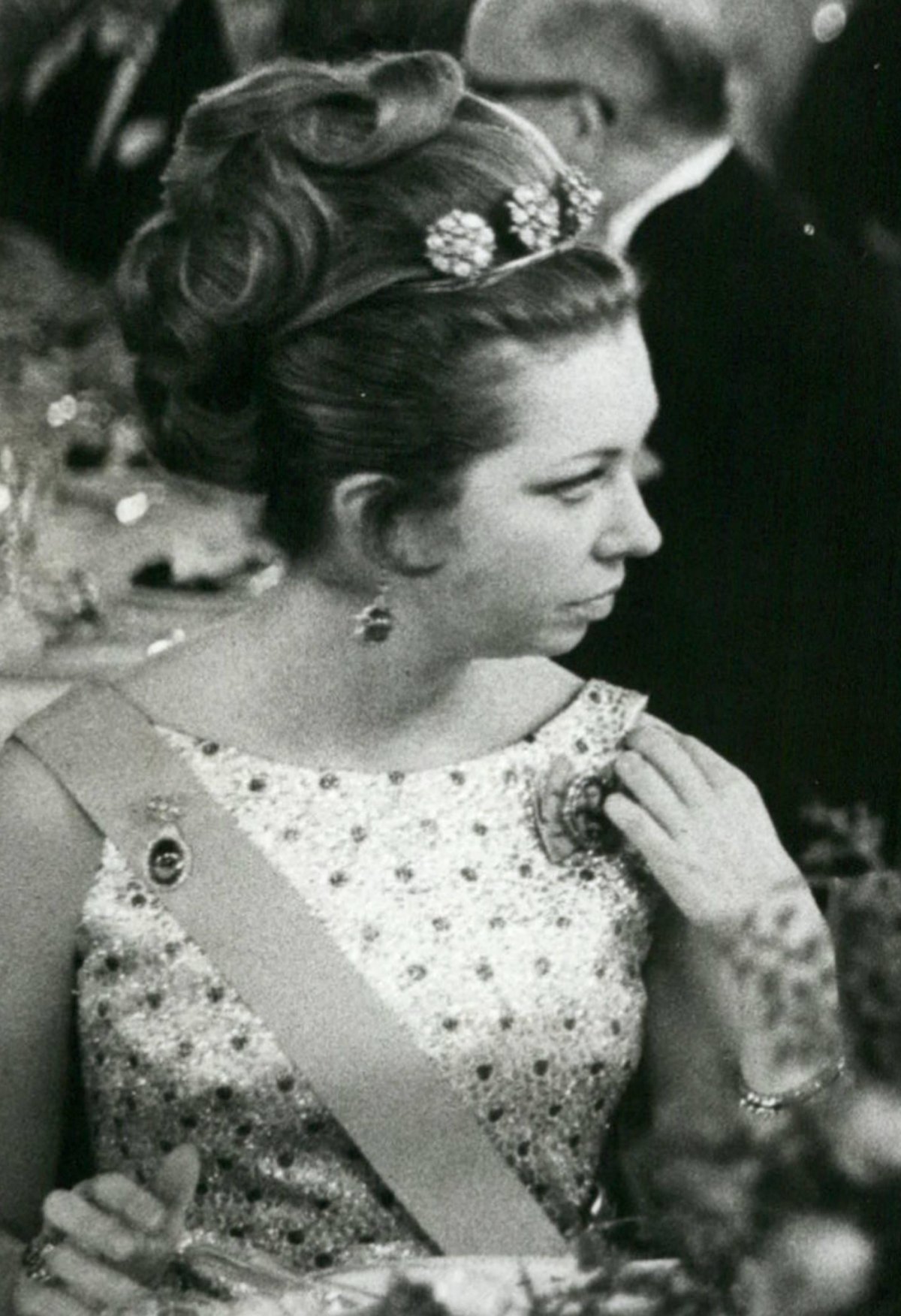 Princess Christina of Sweden attends the Nobel Prize banquet in Stockholm on December 10, 1967 (Keystone Press/Alamy)