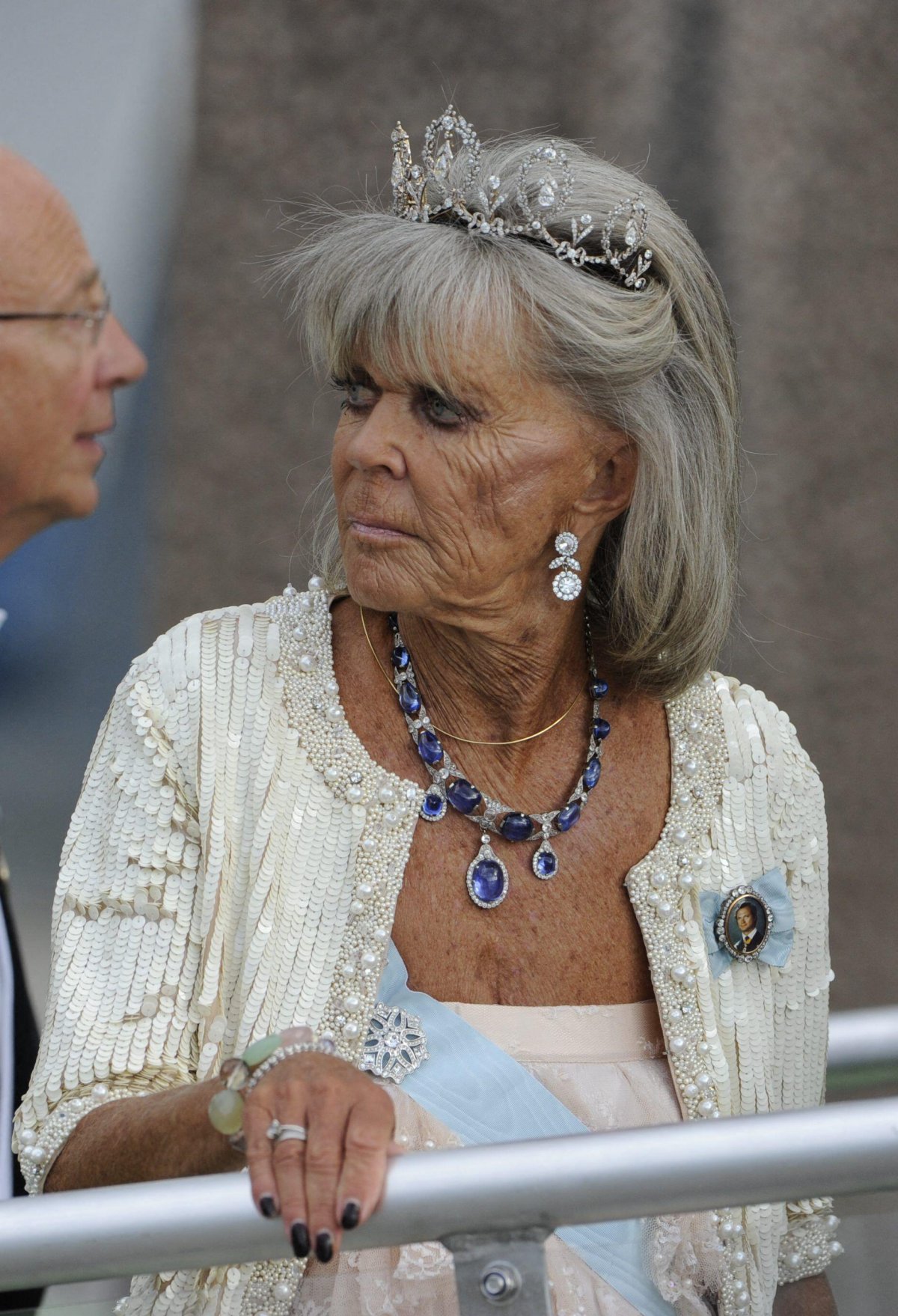 Princess Birgitta of Hohenzollern and Sweden attends the wedding of Princess Madeleine and Christopher O'Neill in Stockholm on June 8, 2013 (TT News Agency/Alamy)