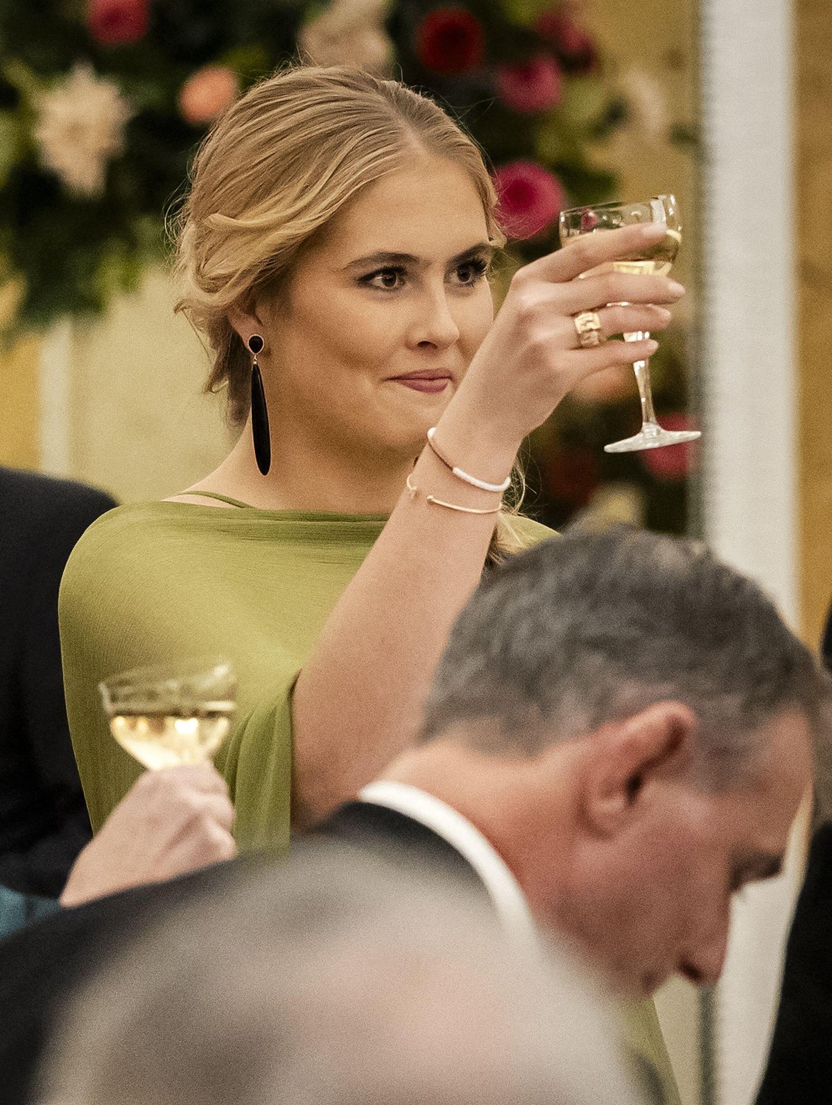 The King and Queen of the Netherlands, with the Princess of Orange, host a dinner for the members of the Council of State at Noordeinde Palace in The Hague on October 27, 2026 (REMKO DE WAAL/ANP/Alamy)