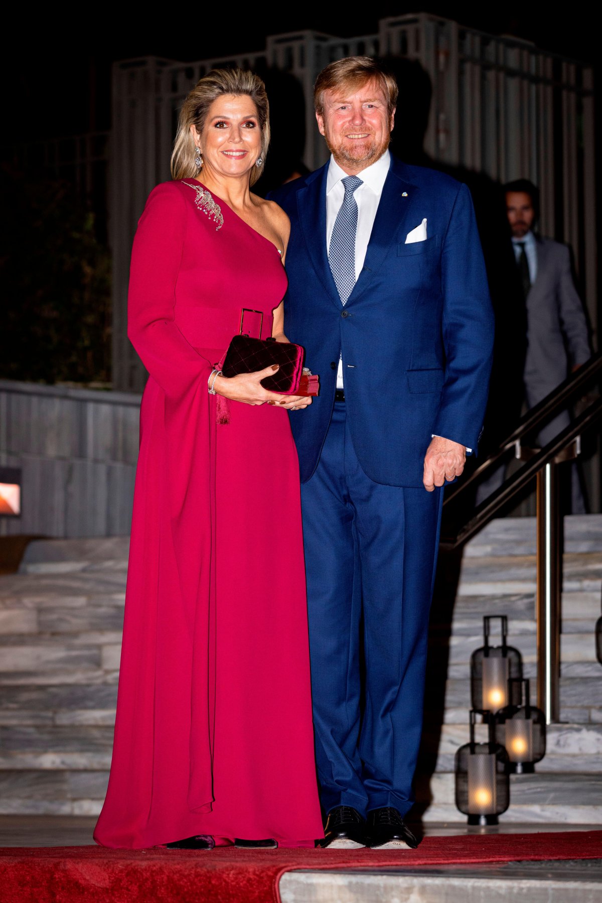 The King and Queen of the Netherlands host a concert on the second day of their state visit to Greece in Athens on November 1, 2022 (Patrick van Katwijk/DPA Picture Alliance/Alamy)